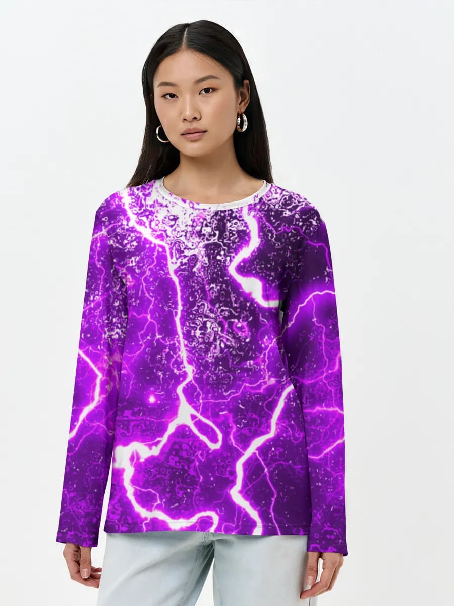 Neon Purple Lightning