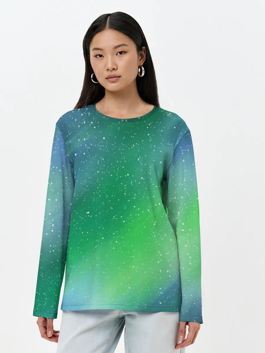 Women's long sleeve shirt. Cotton