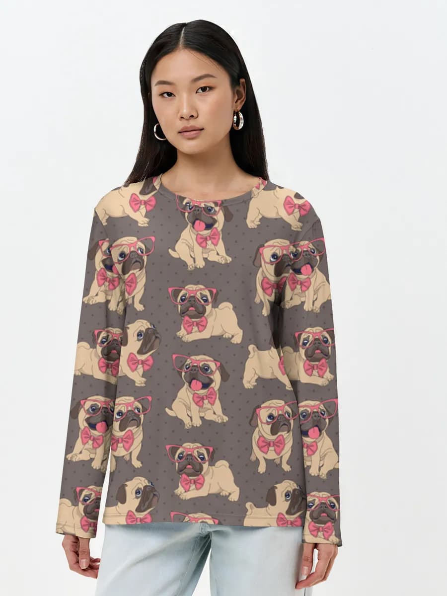 Women's long sleeve shirt. Cotton