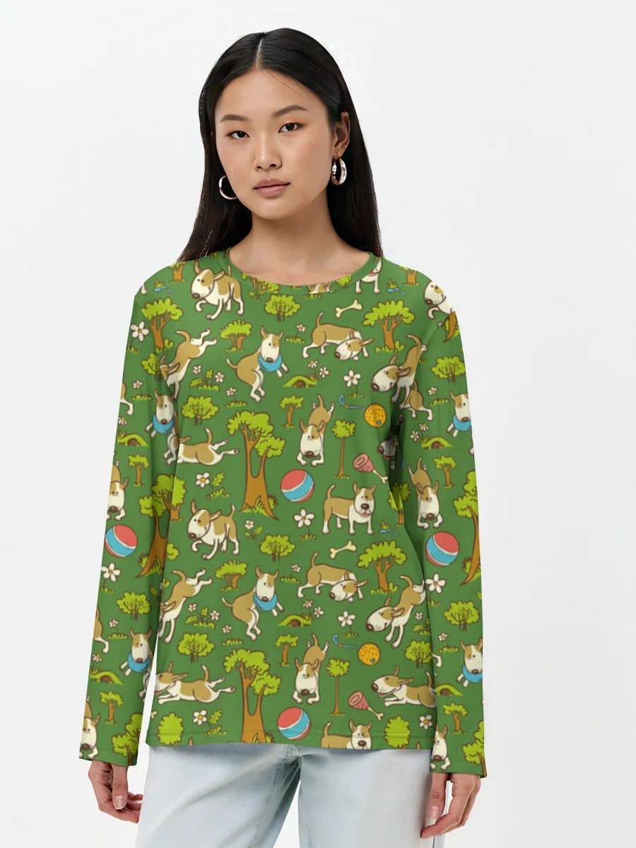 Women's long sleeve shirt. Cotton