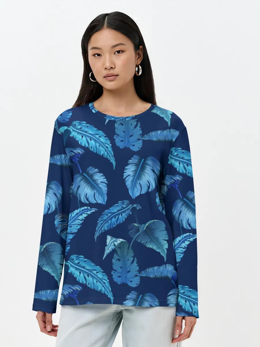 Women's long sleeve shirt. Cotton