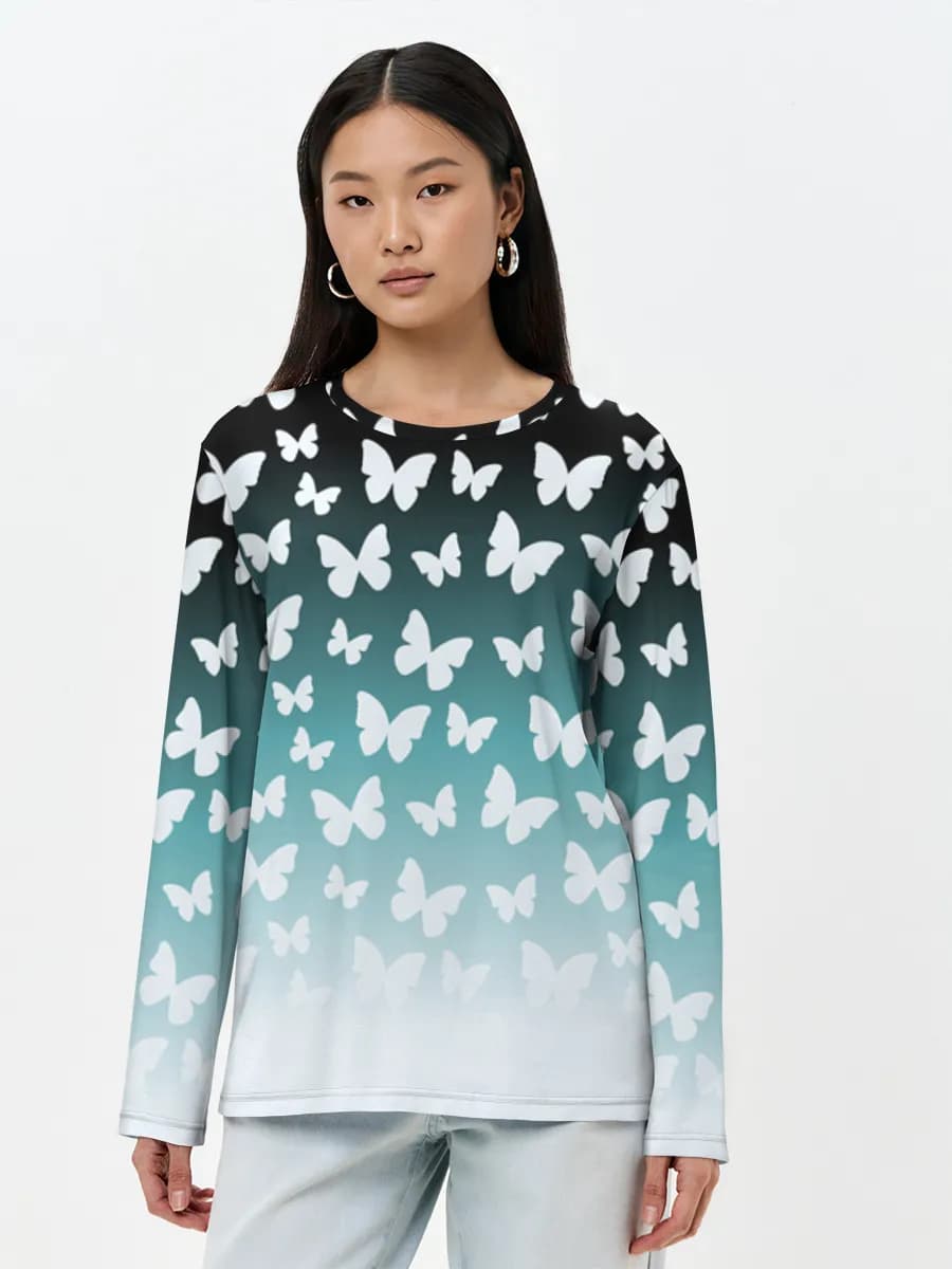 Women's long sleeve shirt. Cotton