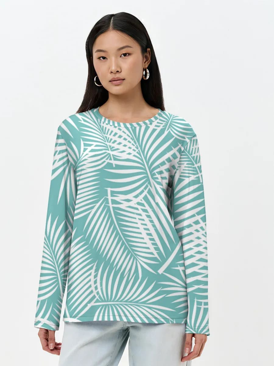 Women's long sleeve shirt. Cotton