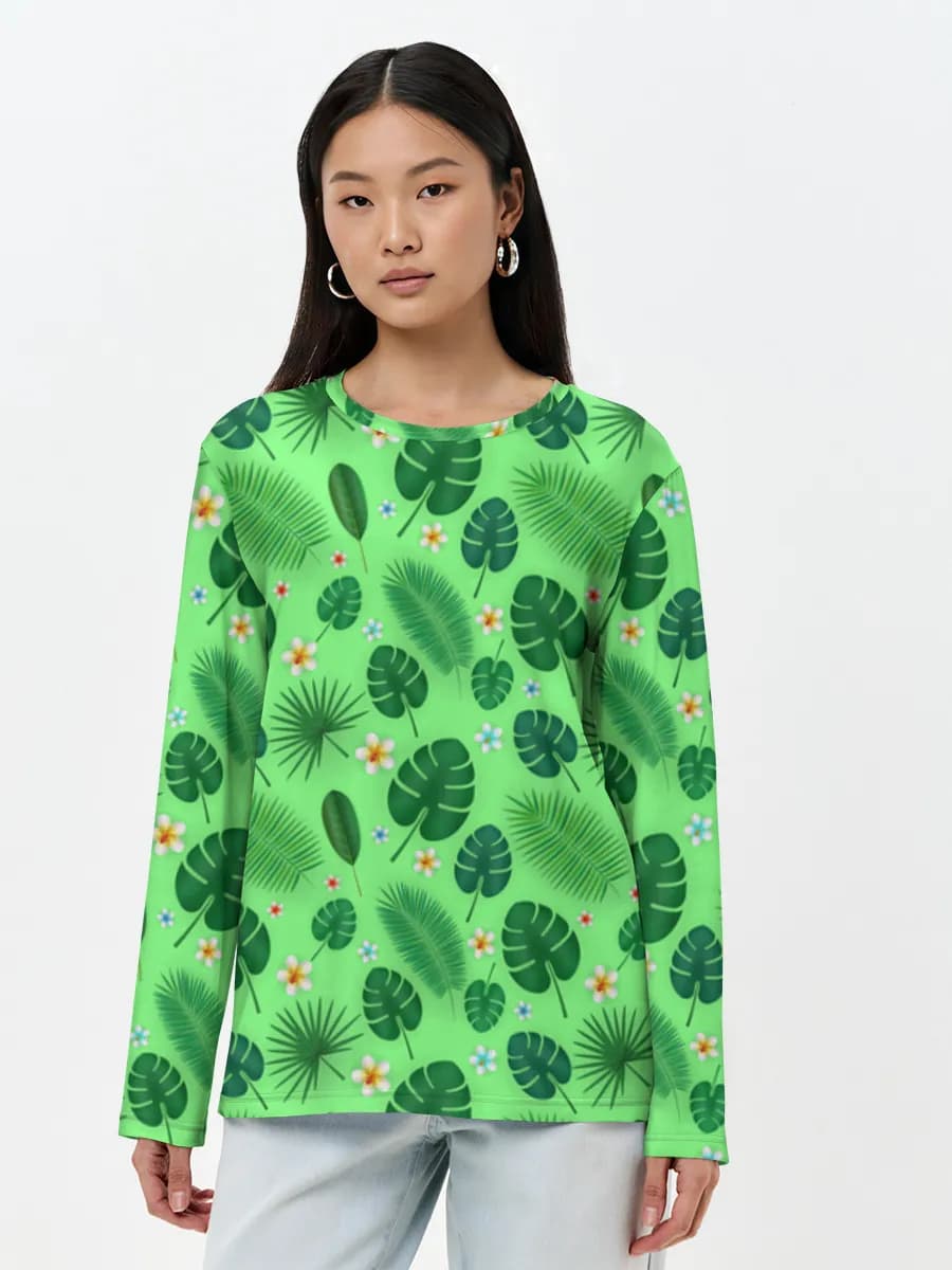 Tropical Monstera And Palms