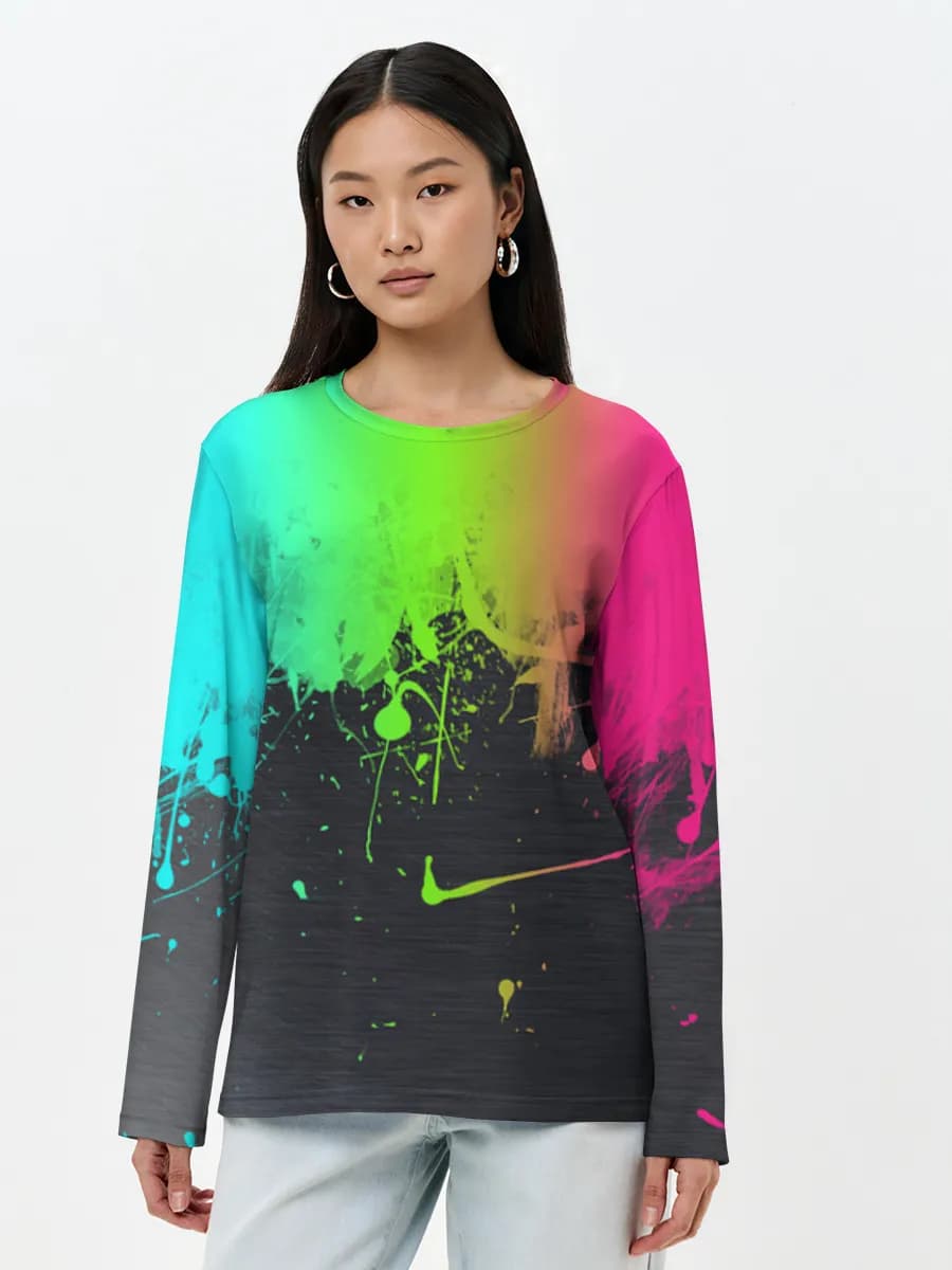 Women's long sleeve shirt. Cotton