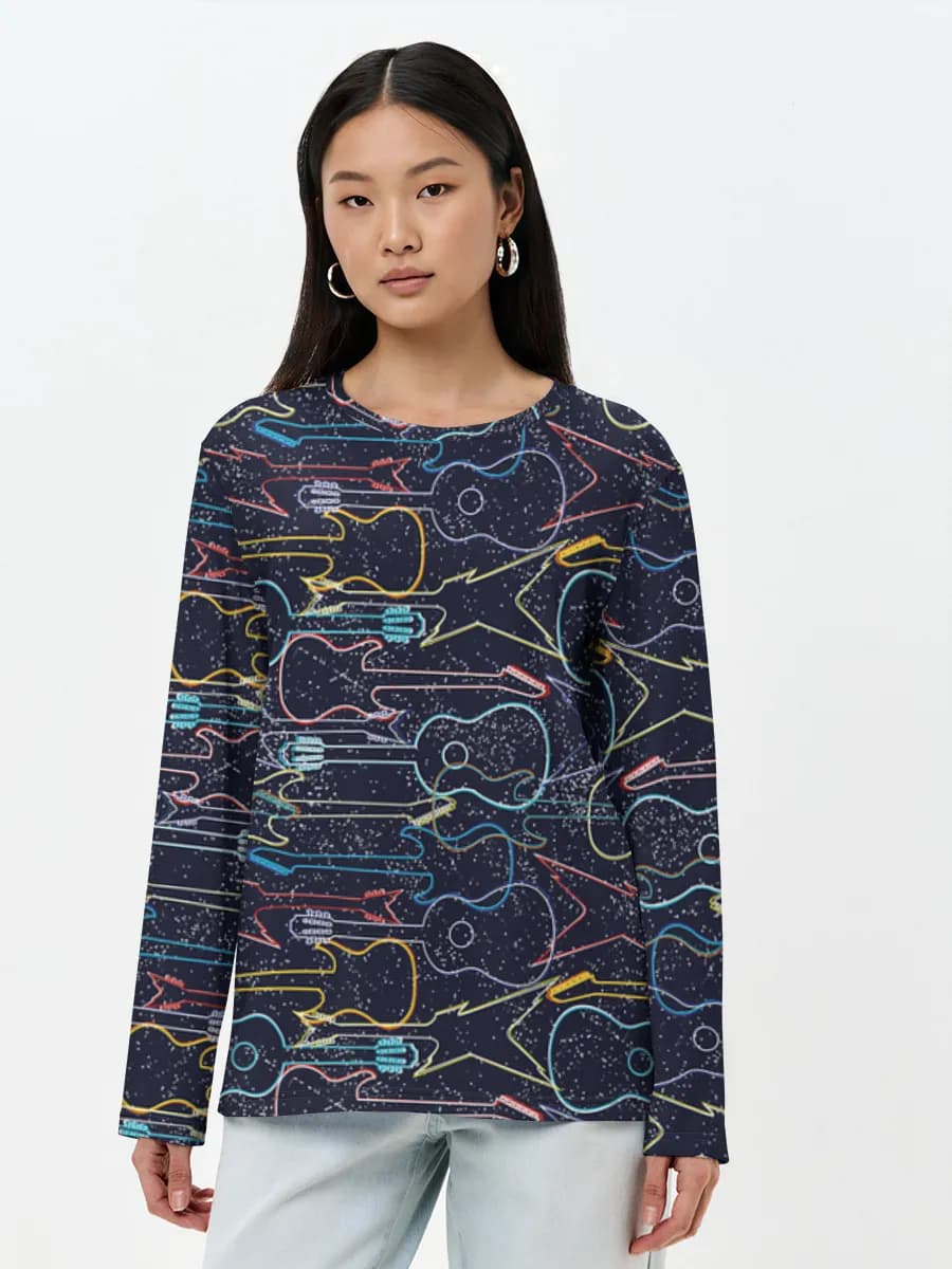 Women's long sleeve shirt. Cotton
