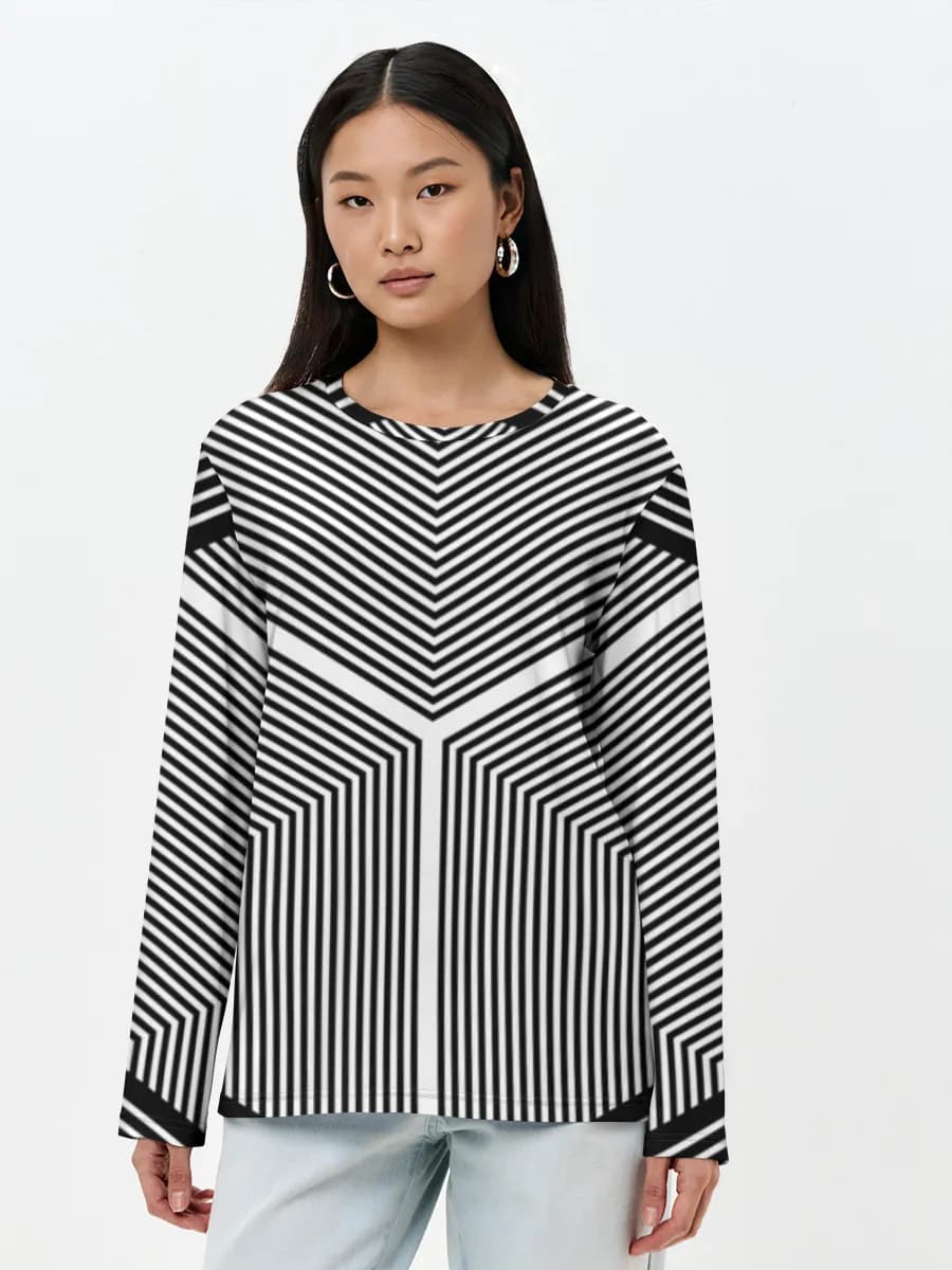 Women's long sleeve shirt. Cotton