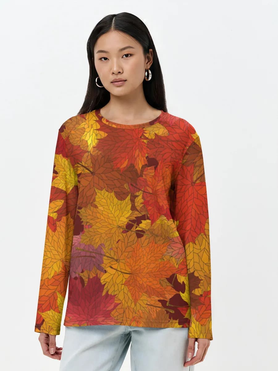 Women's long sleeve shirt. Cotton
