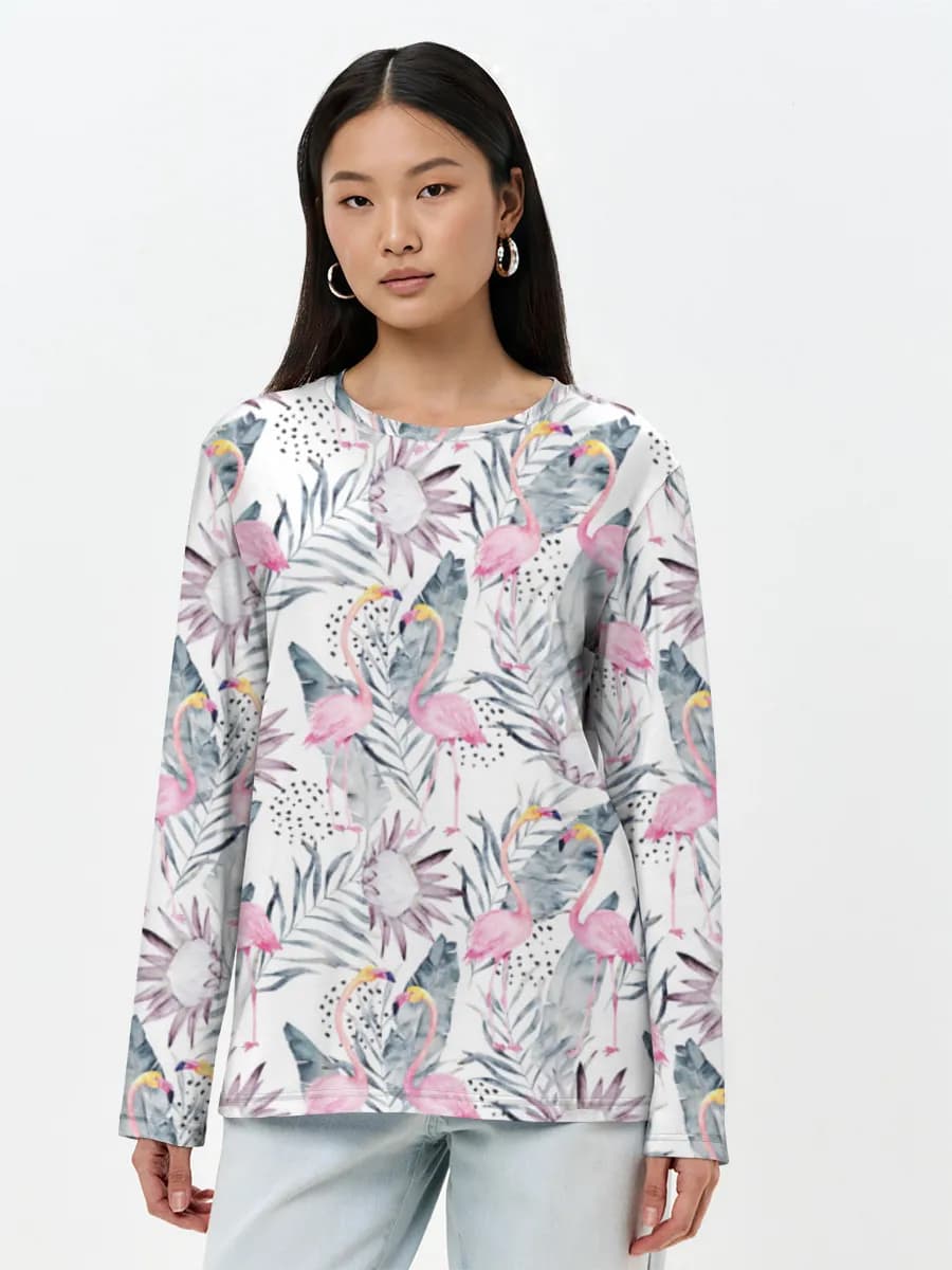 Women's long sleeve shirt. Cotton
