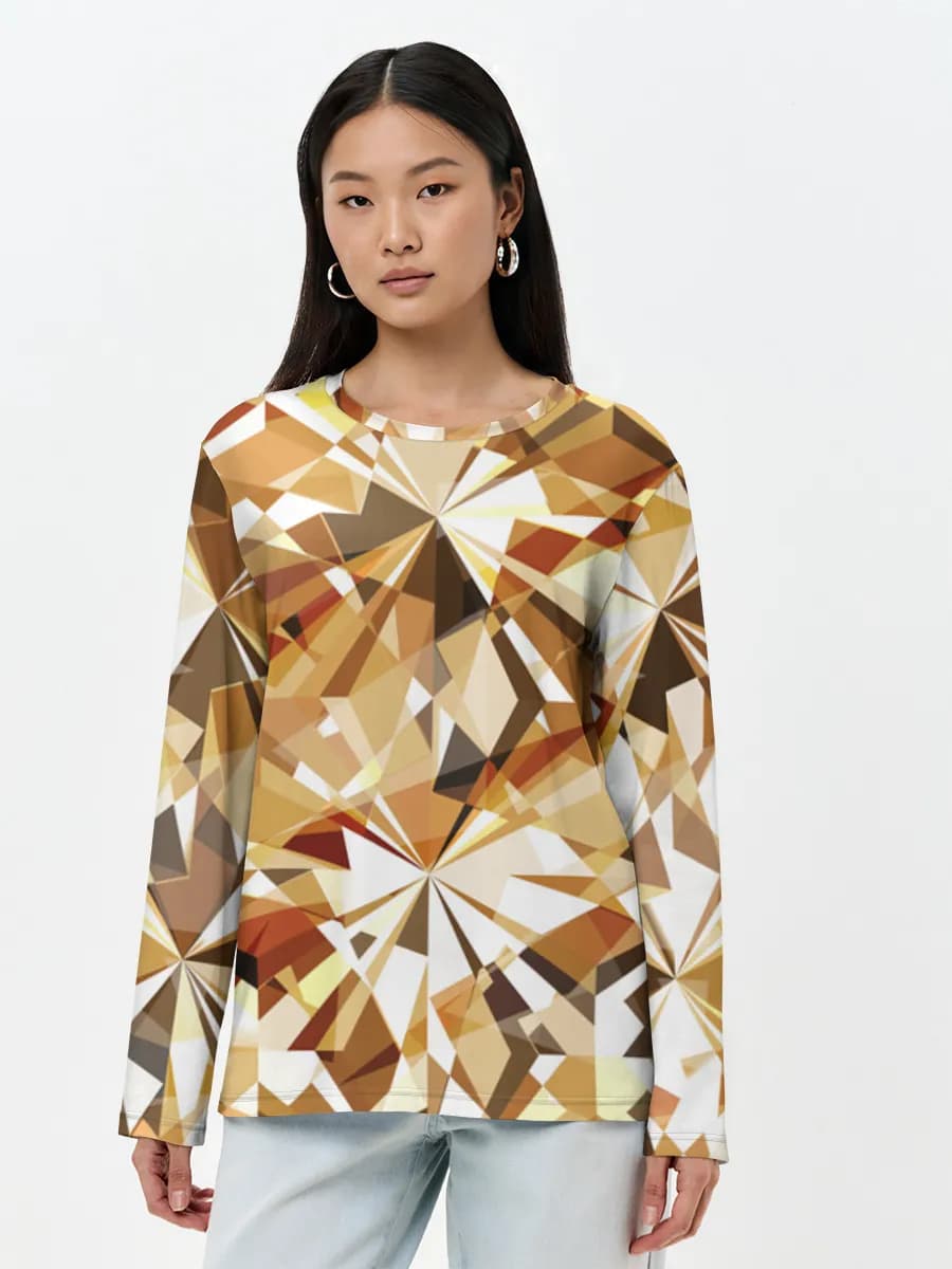 Women's long sleeve shirt. Cotton