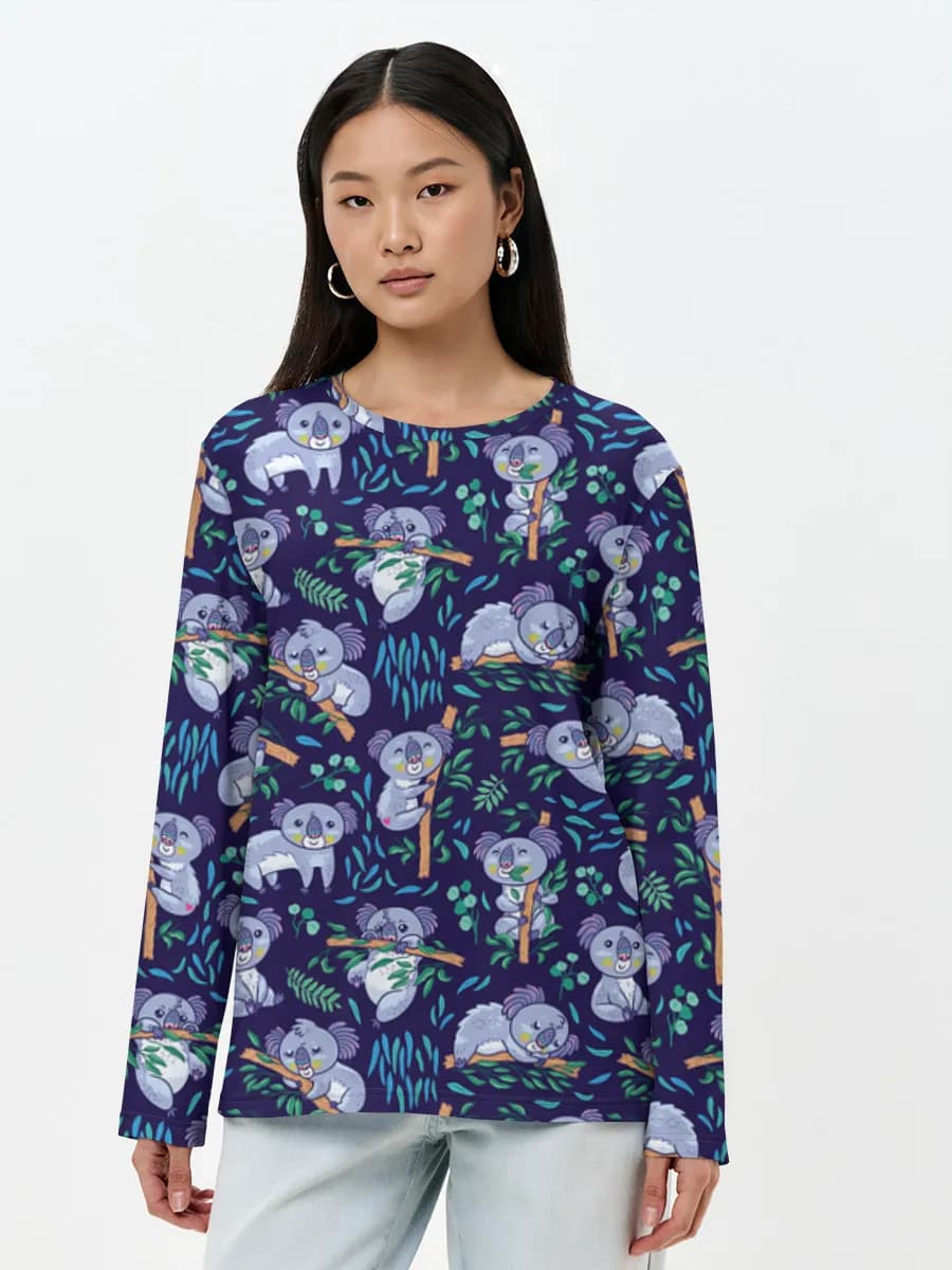 Women's long sleeve shirt. Cotton