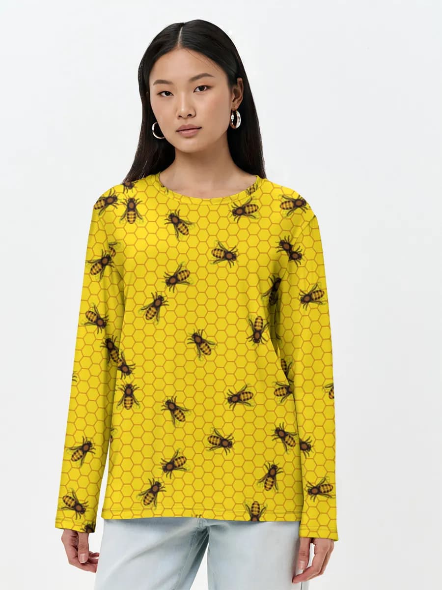 Women's long sleeve shirt. Cotton