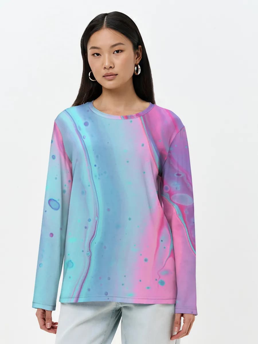 Women's long sleeve shirt. Cotton