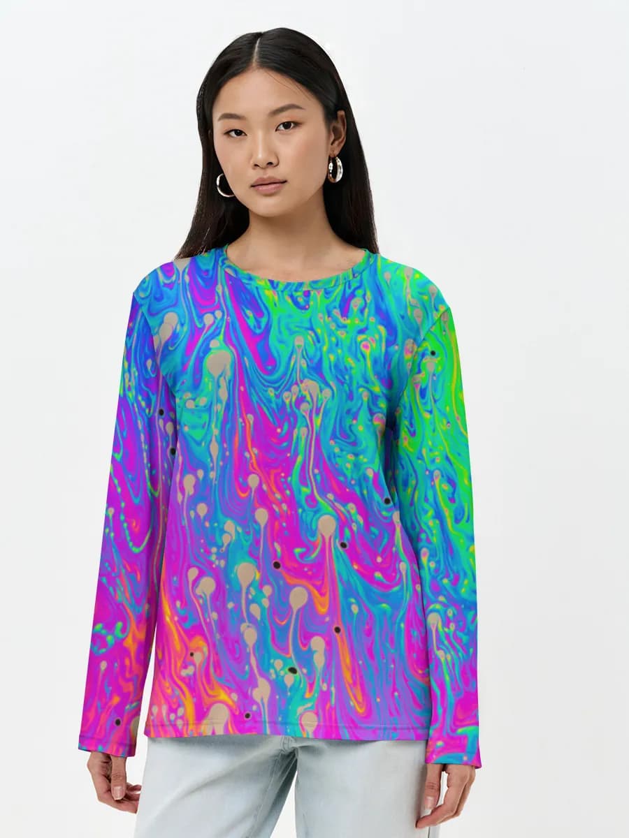 Women's long sleeve shirt. Cotton