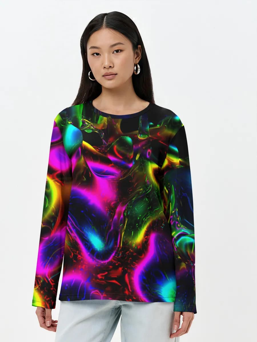 Women's long sleeve shirt. Cotton