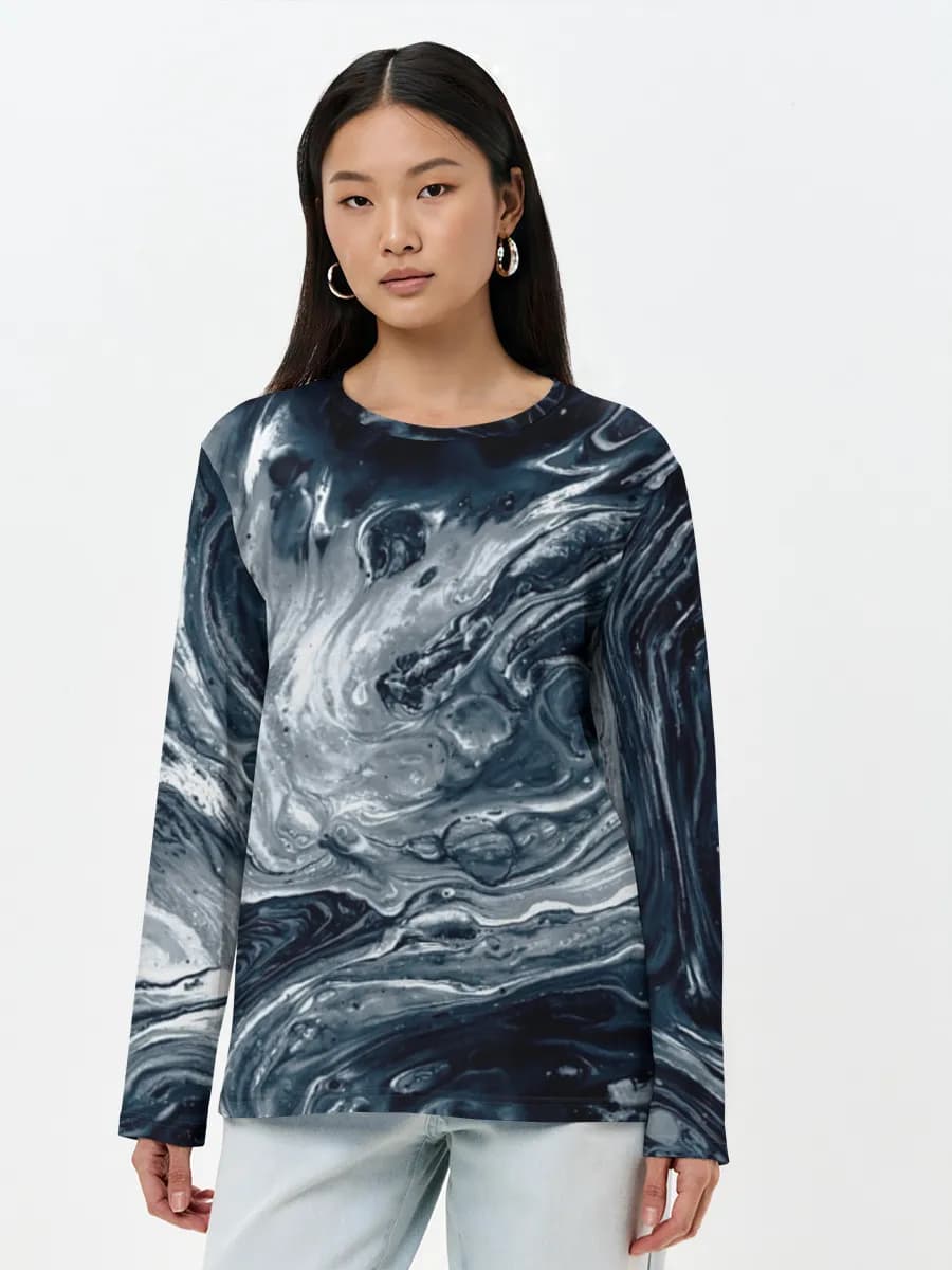 Women's long sleeve shirt. Cotton