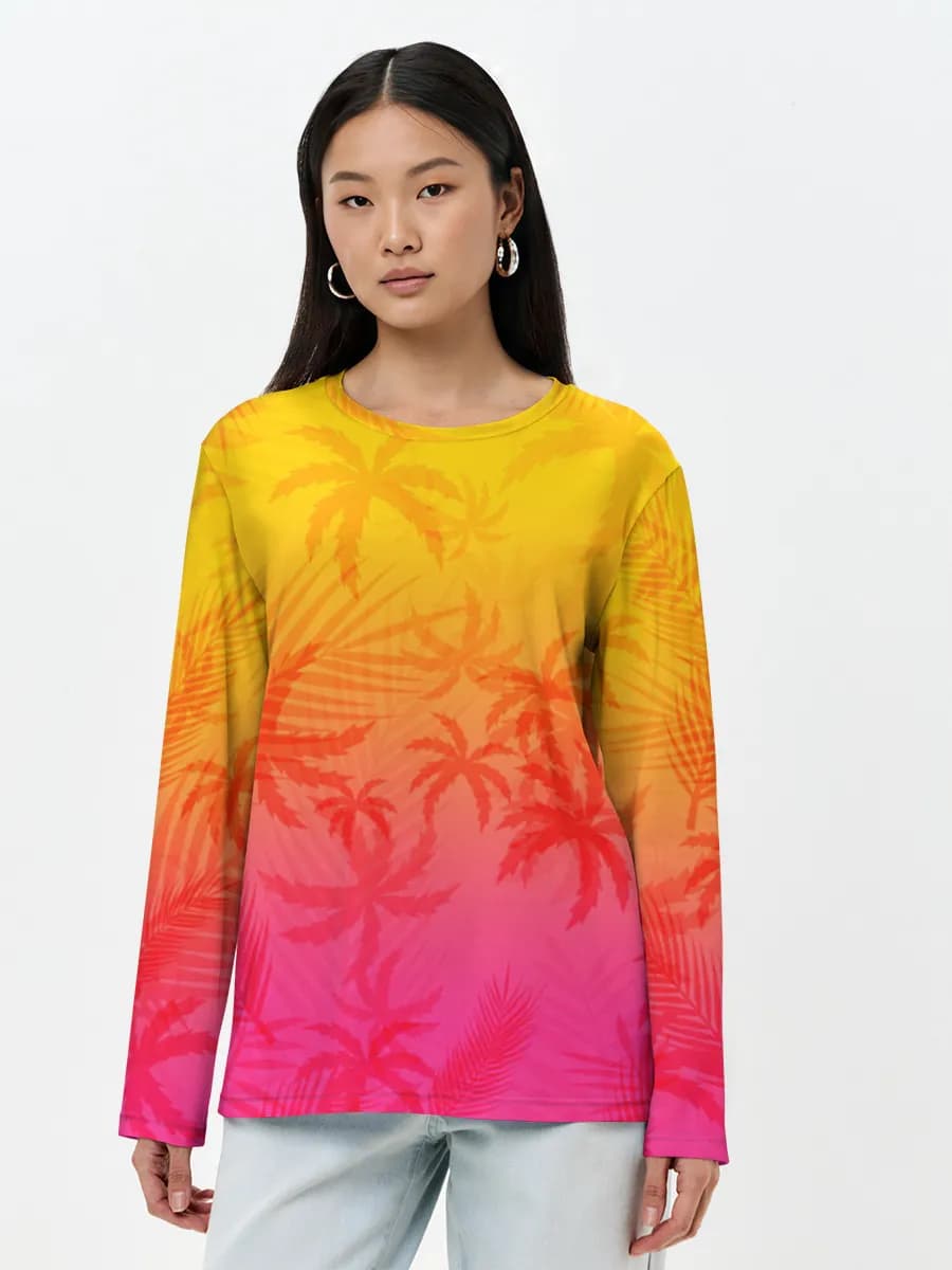 Women's long sleeve shirt. Cotton