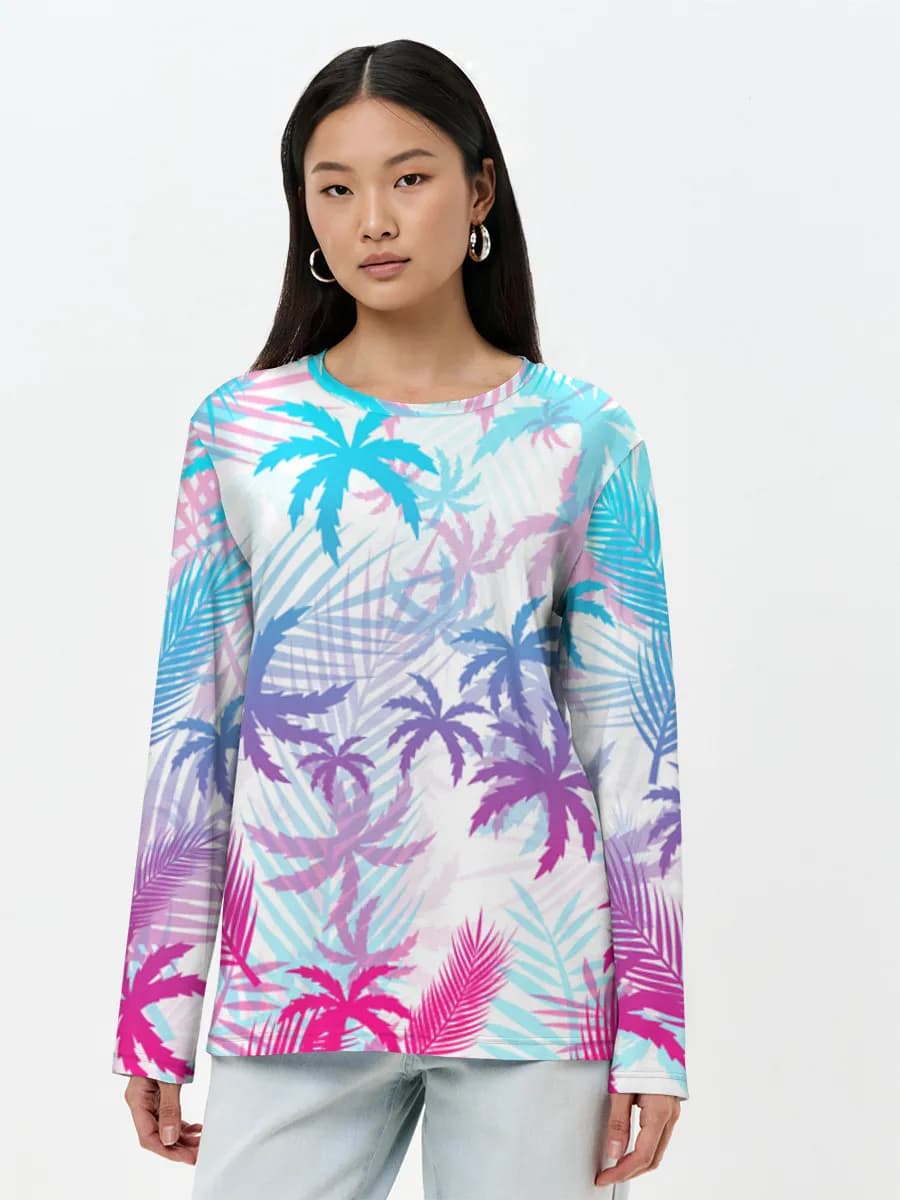Women's long sleeve shirt. Cotton