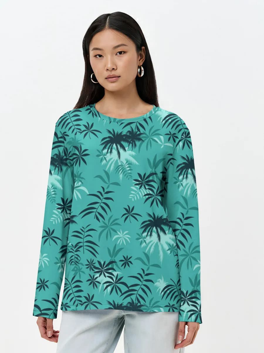 Women's long sleeve shirt. Cotton