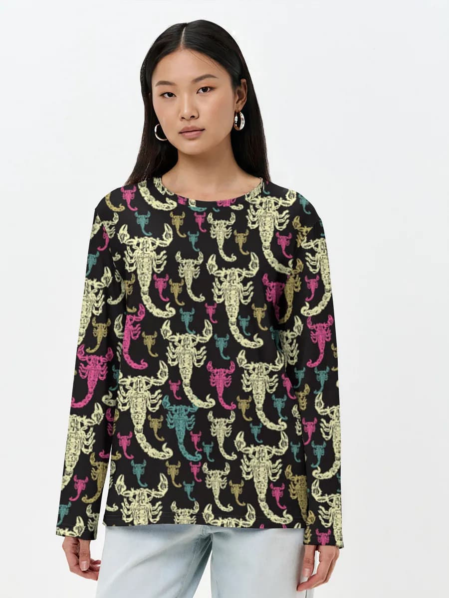 Women's long sleeve shirt. Cotton