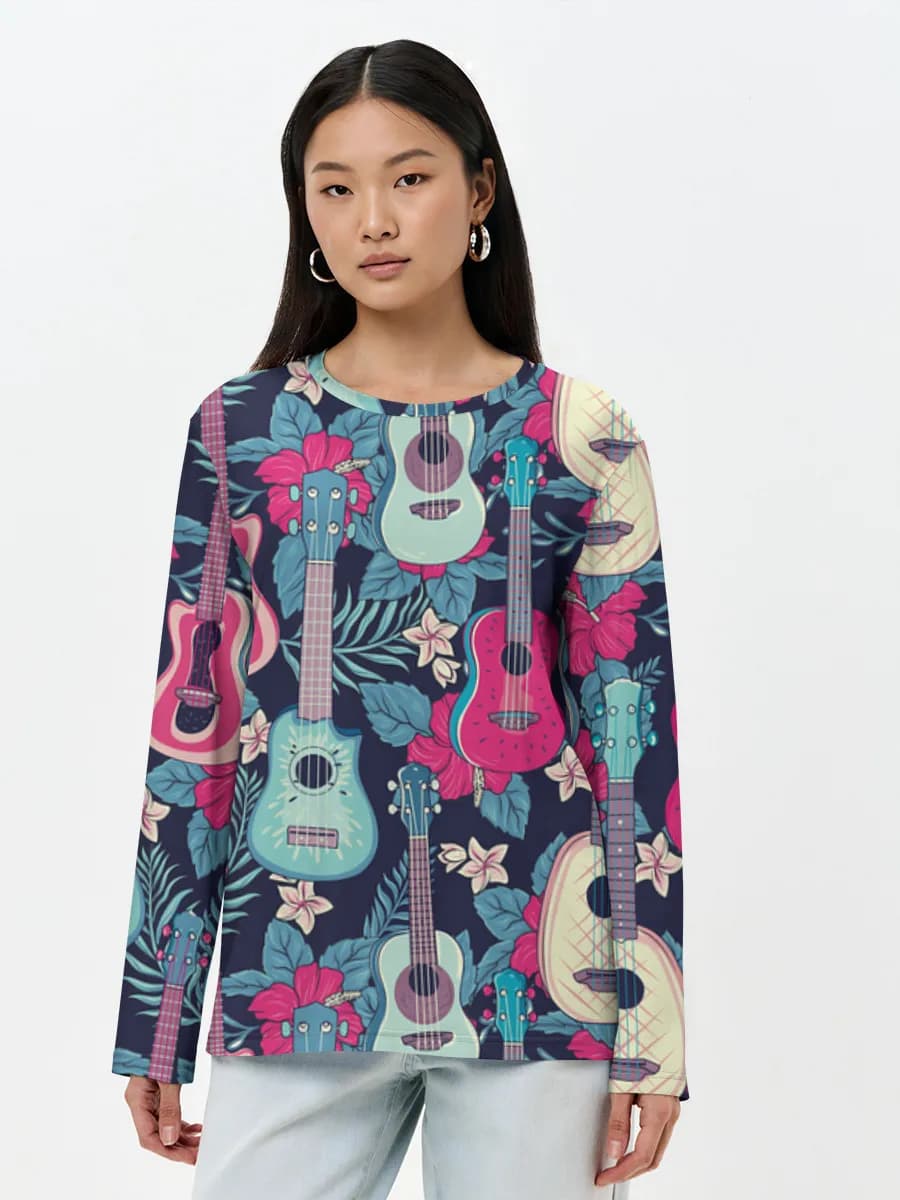 Women's long sleeve shirt. Cotton