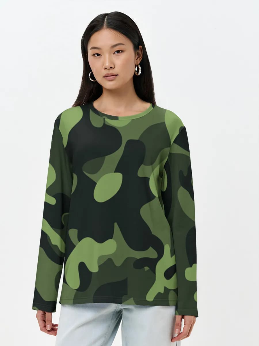 Women's long sleeve shirt. Cotton