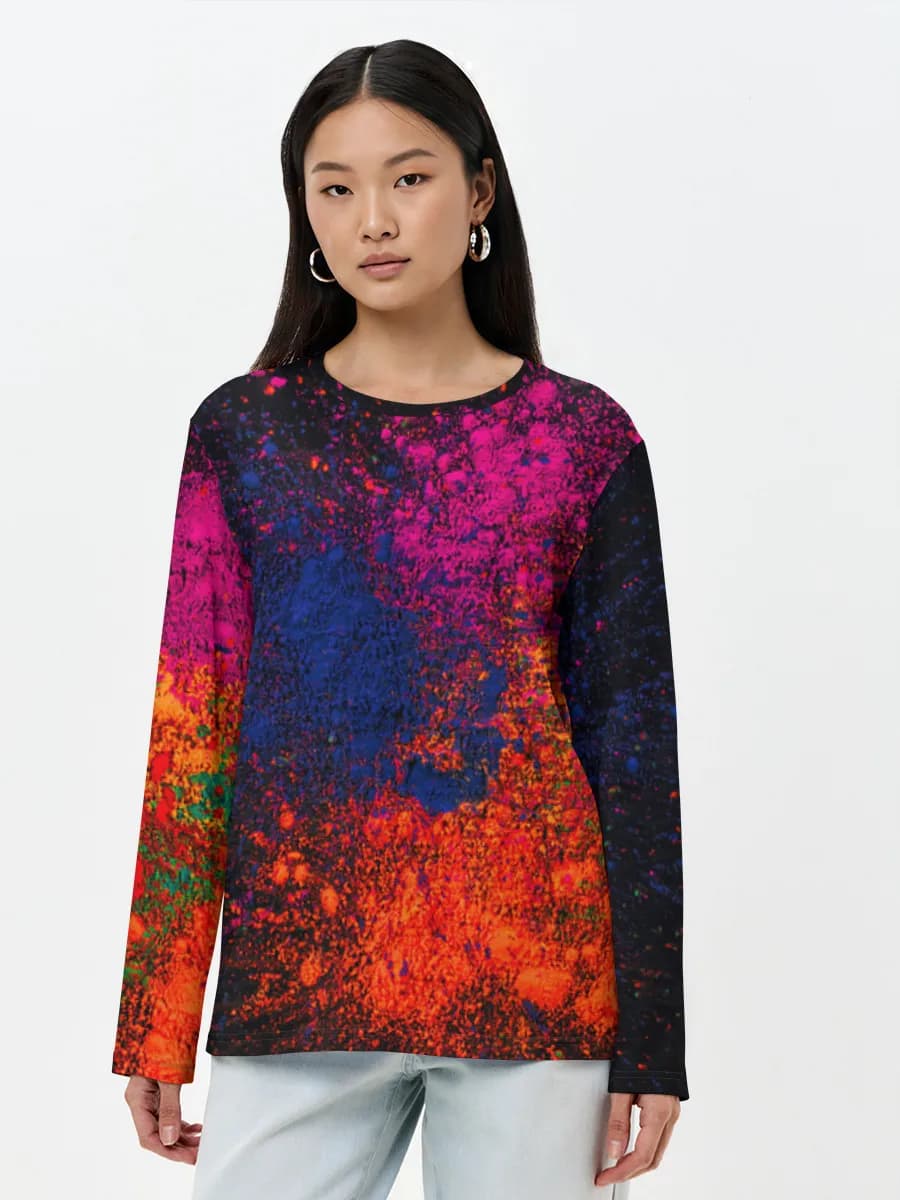 Women's long sleeve shirt. Cotton