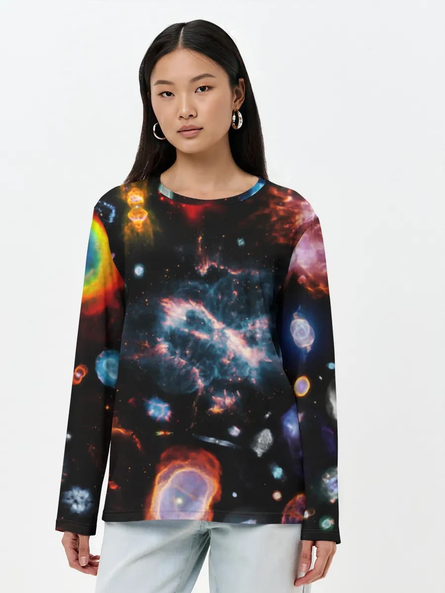 Women's long sleeve shirt. Cotton