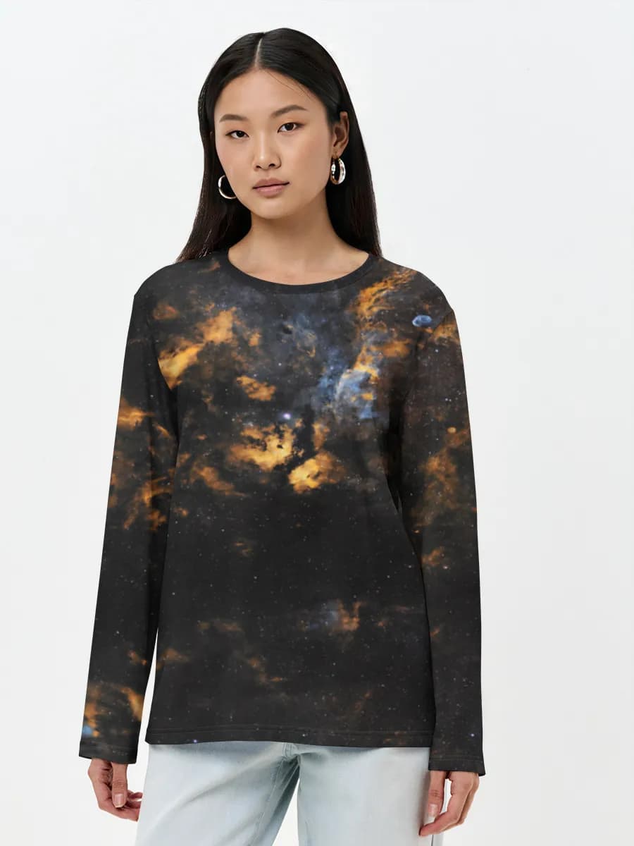Women's long sleeve shirt. Cotton