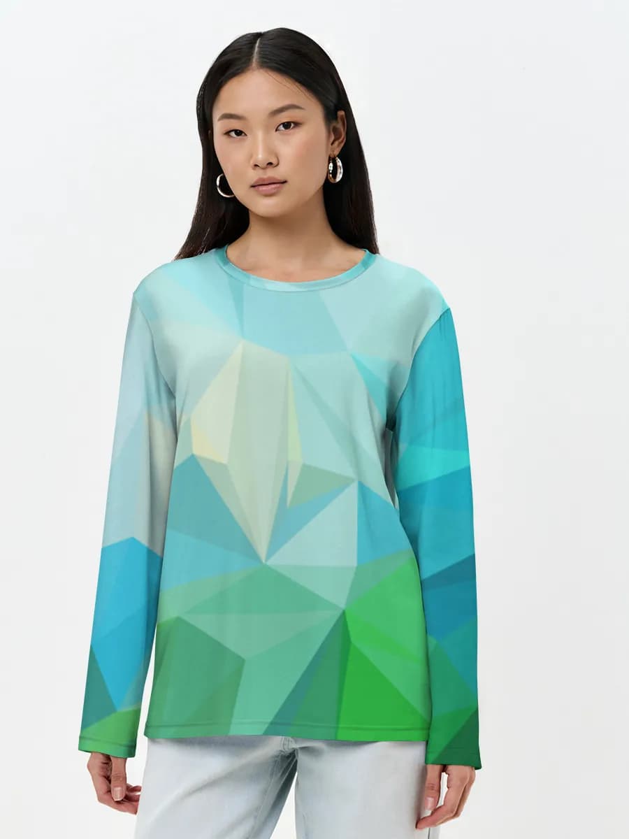 Women's long sleeve shirt. Cotton