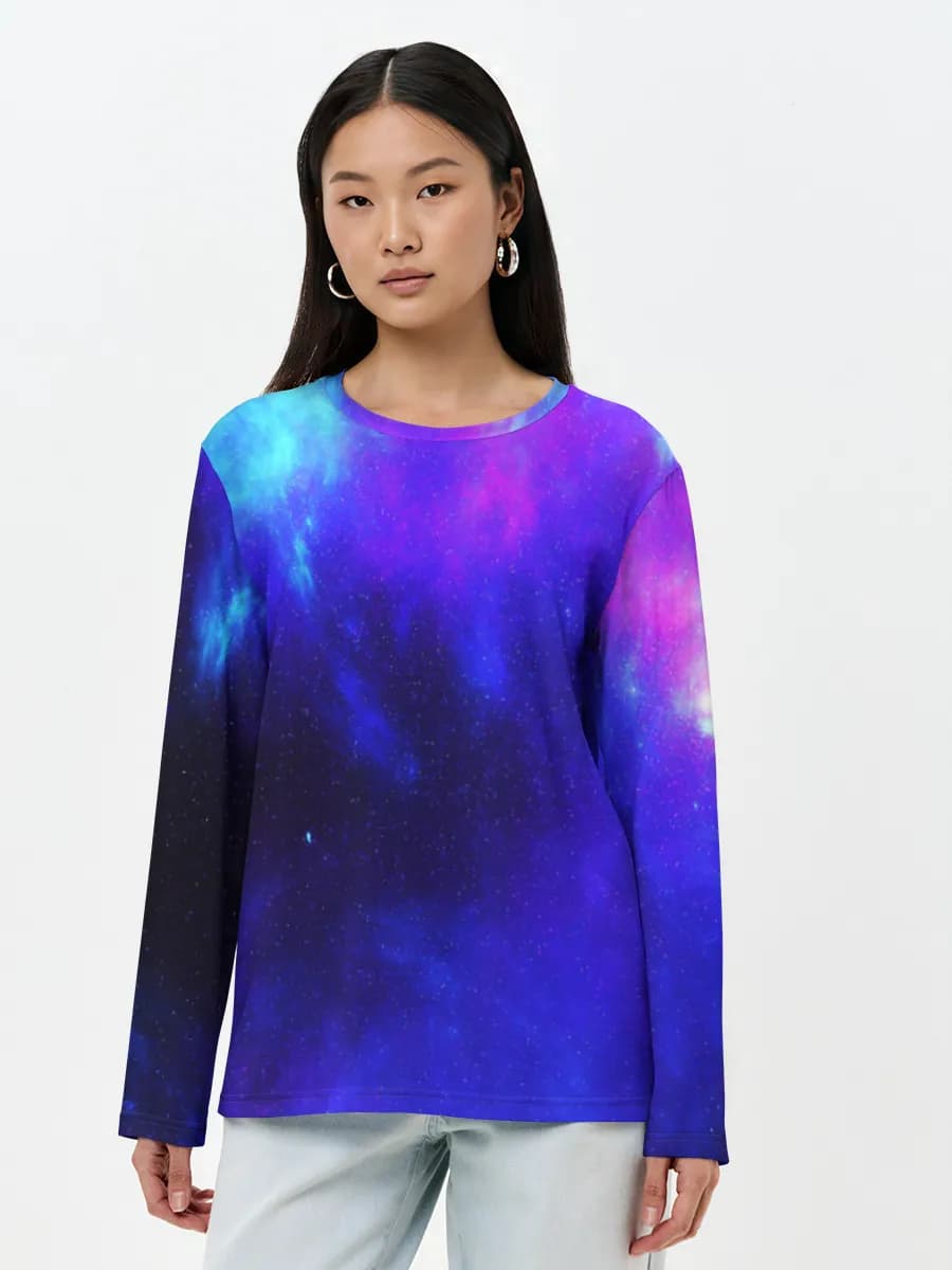 Women's long sleeve shirt. Cotton