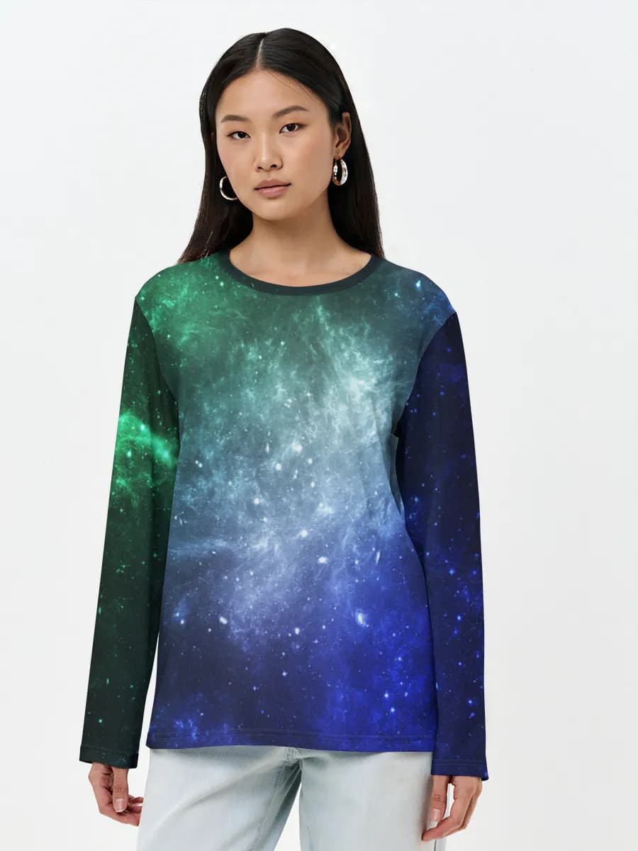 Blue Green Nebula Glow