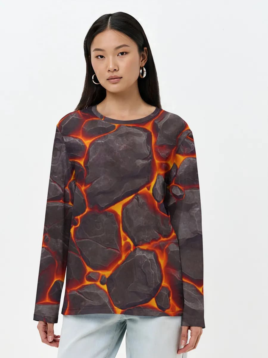 Women's long sleeve shirt. Cotton