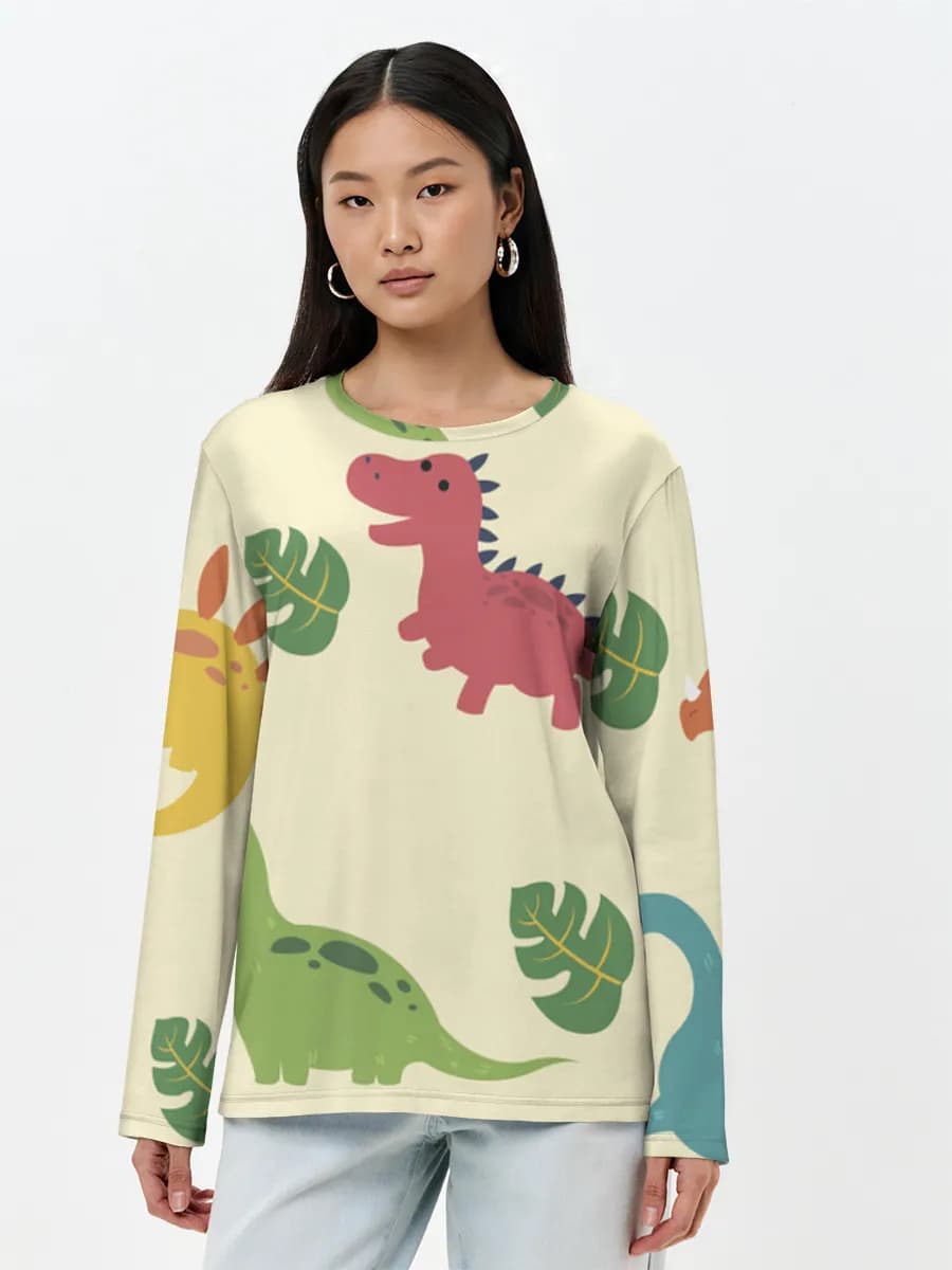 Women's long sleeve shirt. Cotton