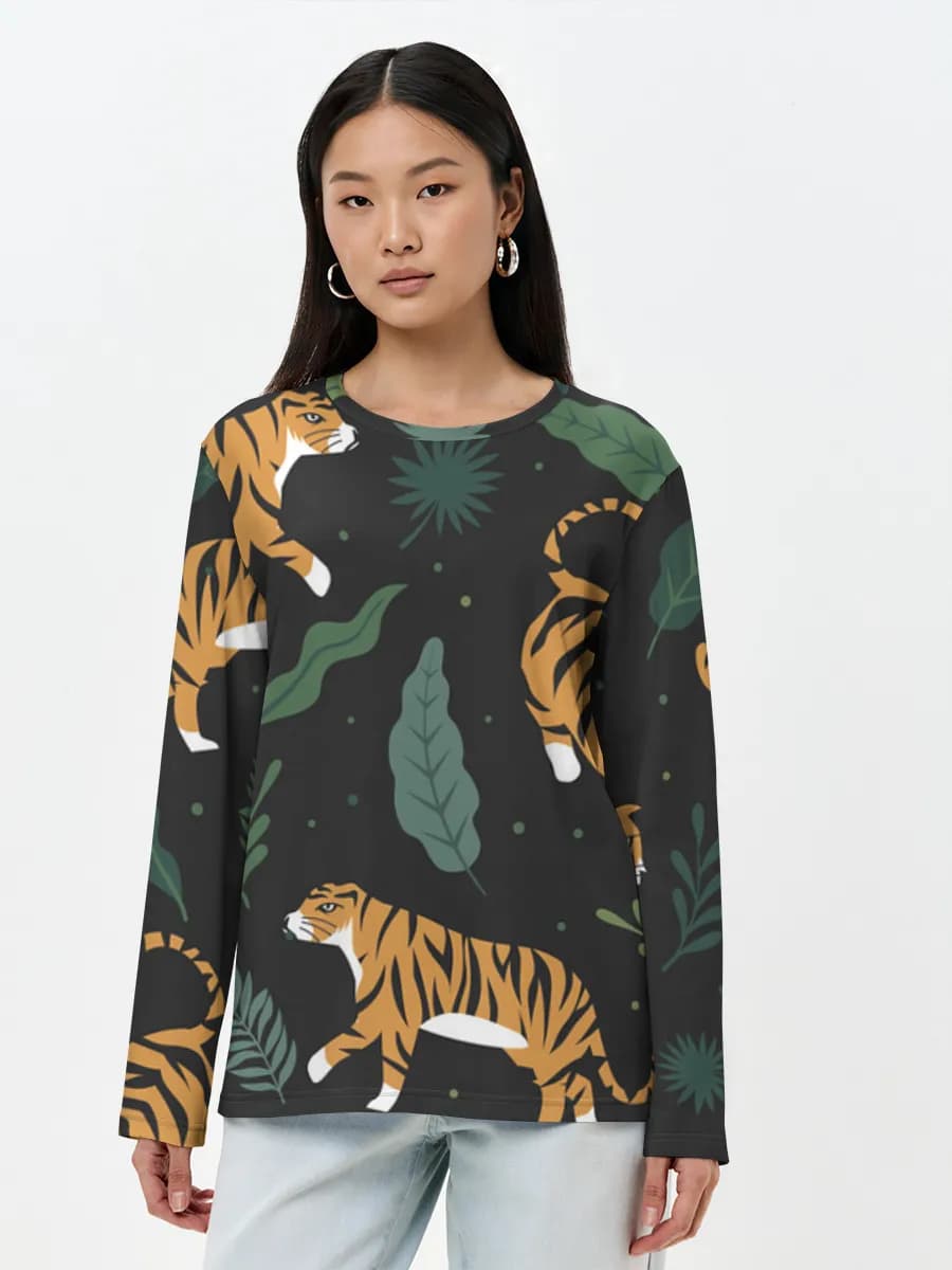 Women's long sleeve shirt. Cotton