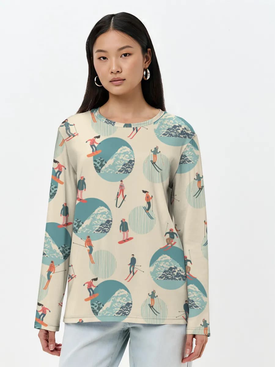 Women's long sleeve shirt. Cotton