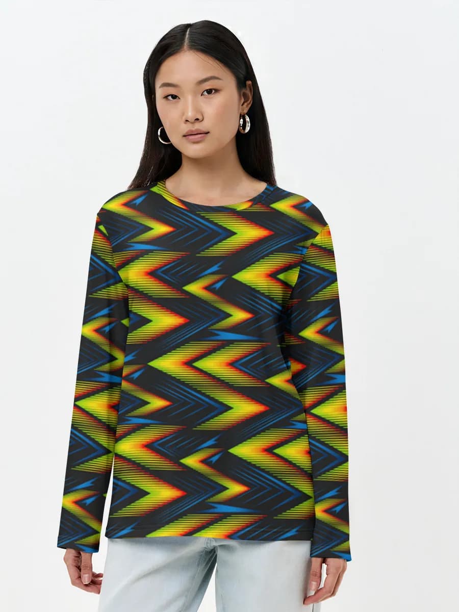 Women's long sleeve shirt. Cotton