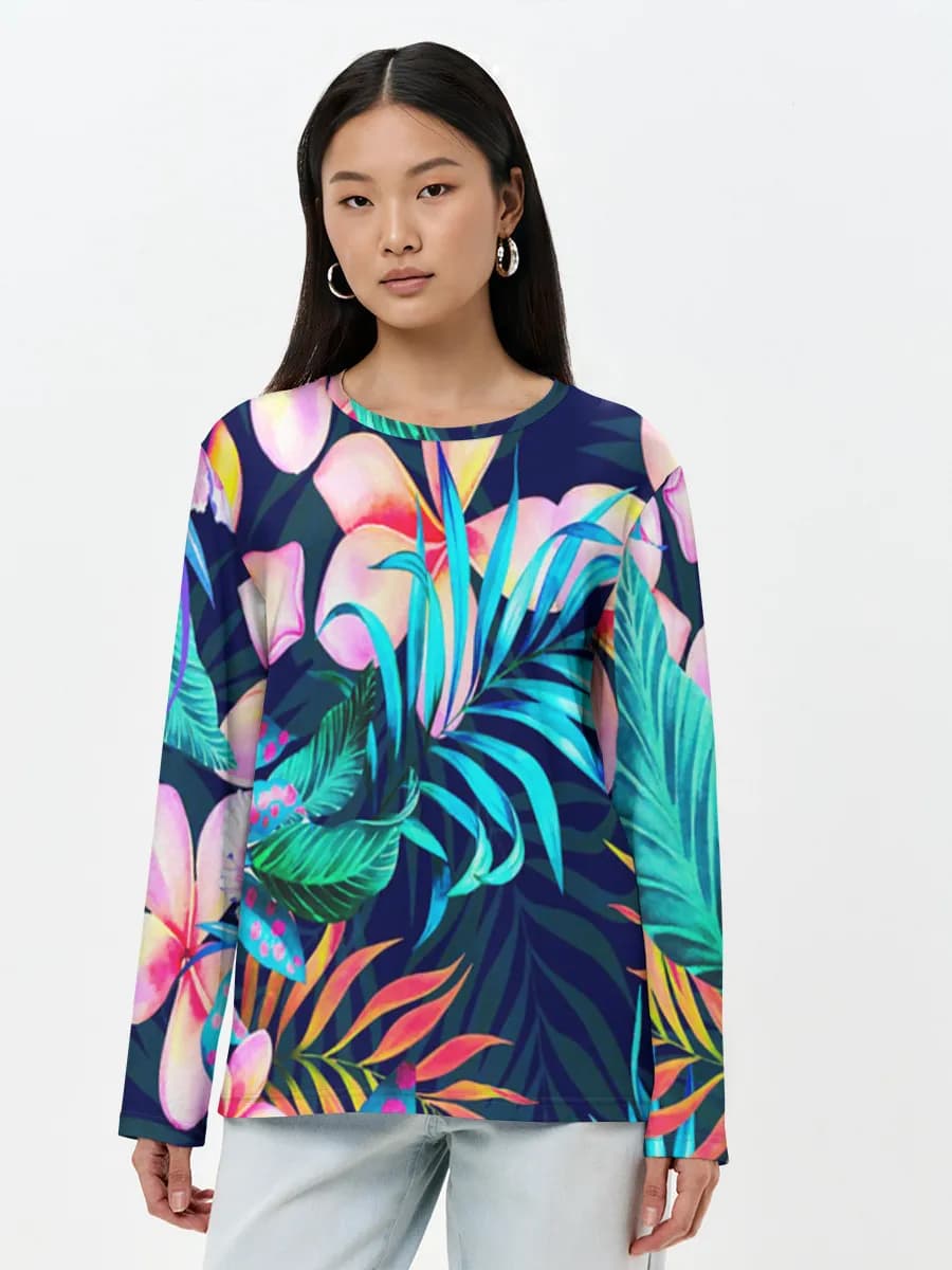 Women's long sleeve shirt. Cotton