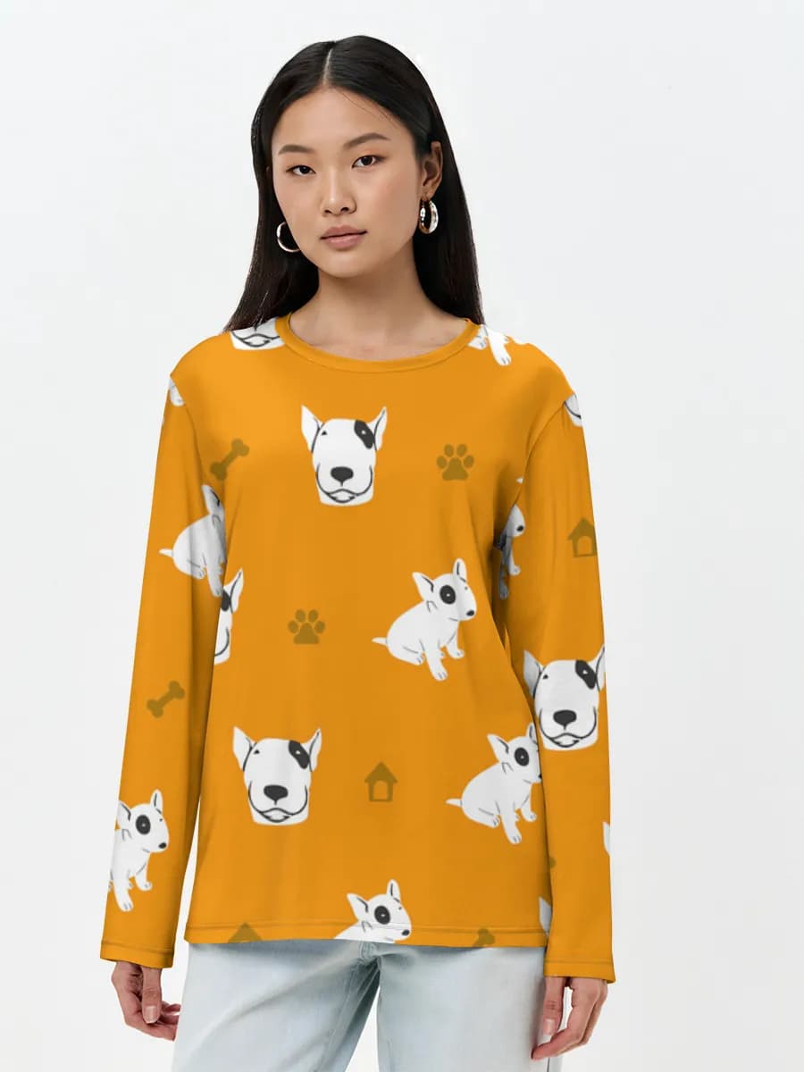 Women's long sleeve shirt. Cotton