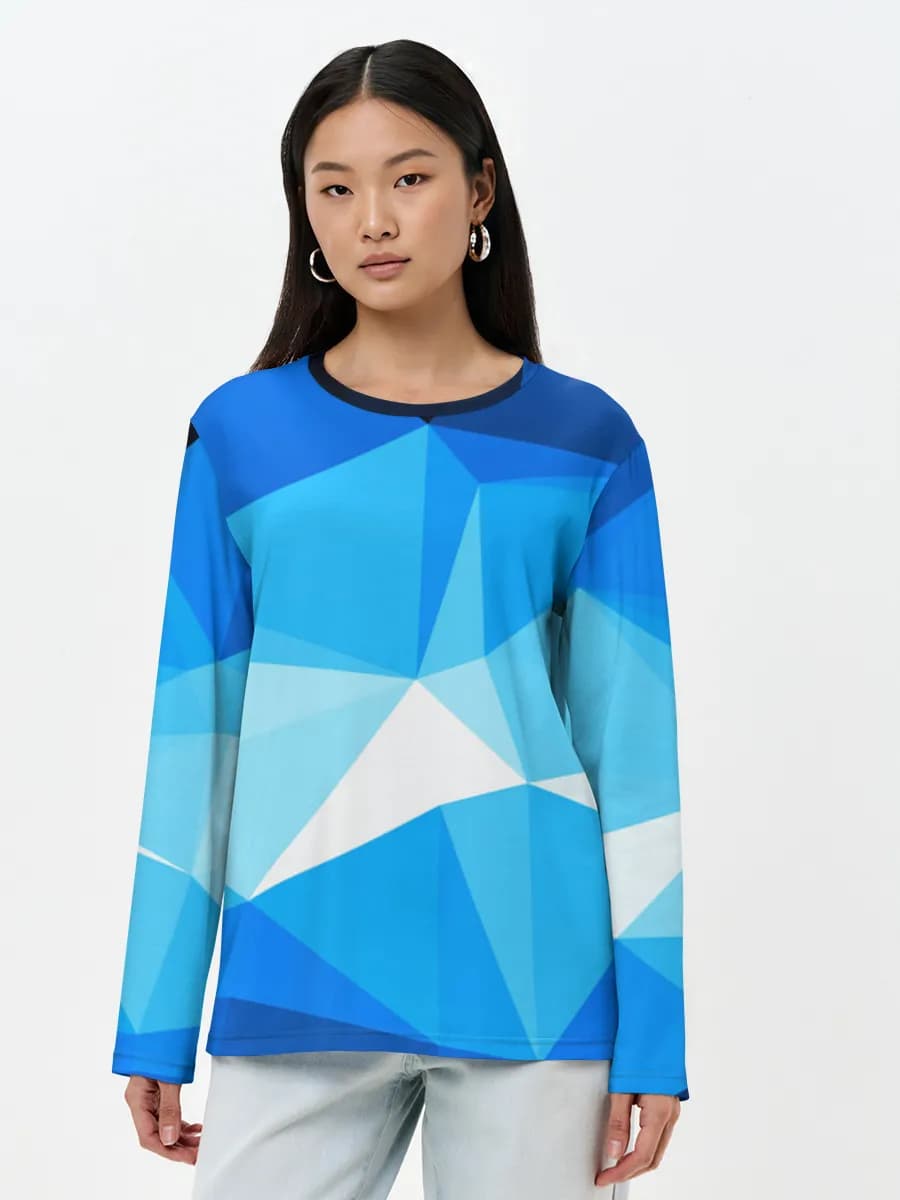 Women's long sleeve shirt. Cotton
