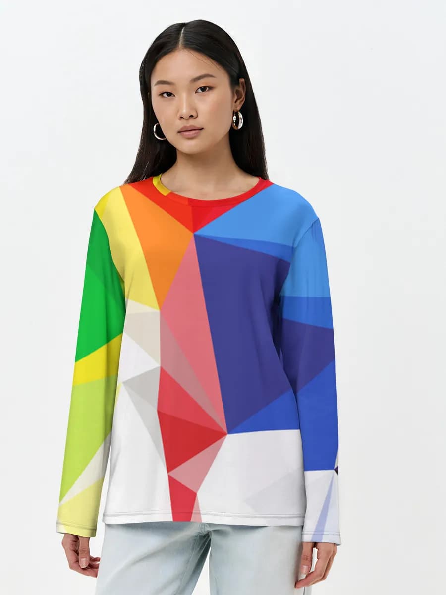Women's long sleeve shirt. Cotton