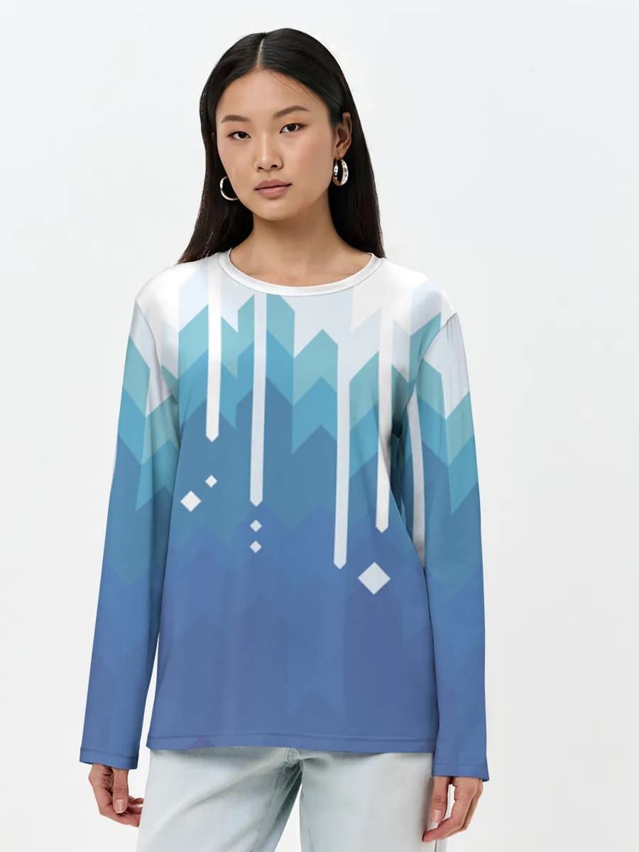 Women's long sleeve shirt. Cotton