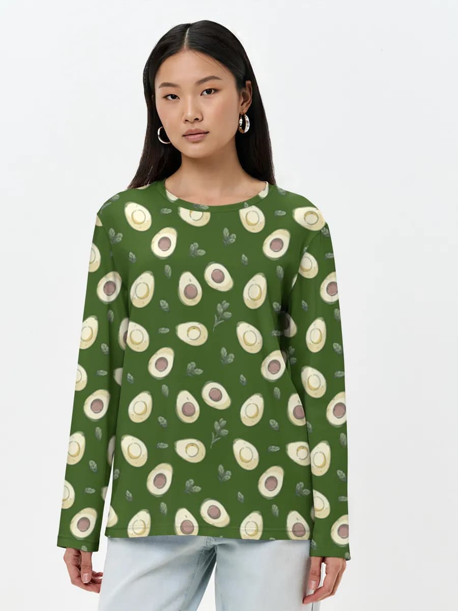 Women's long sleeve shirt. Cotton