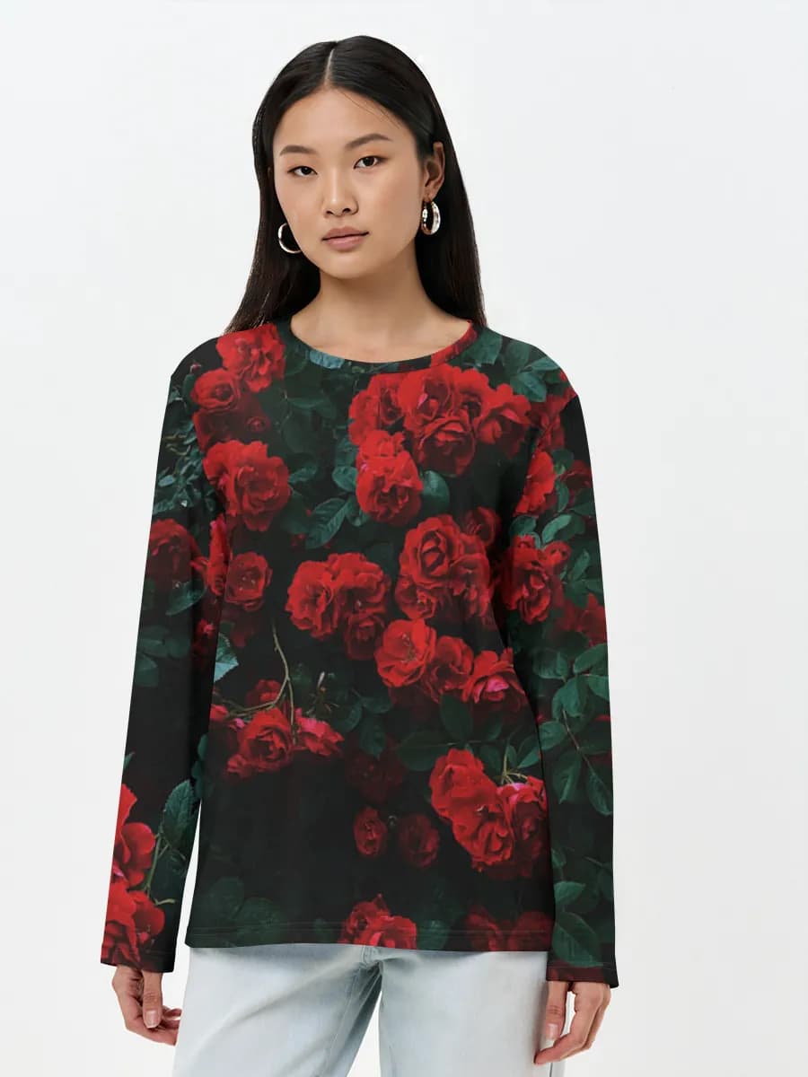 Women's long sleeve shirt. Cotton