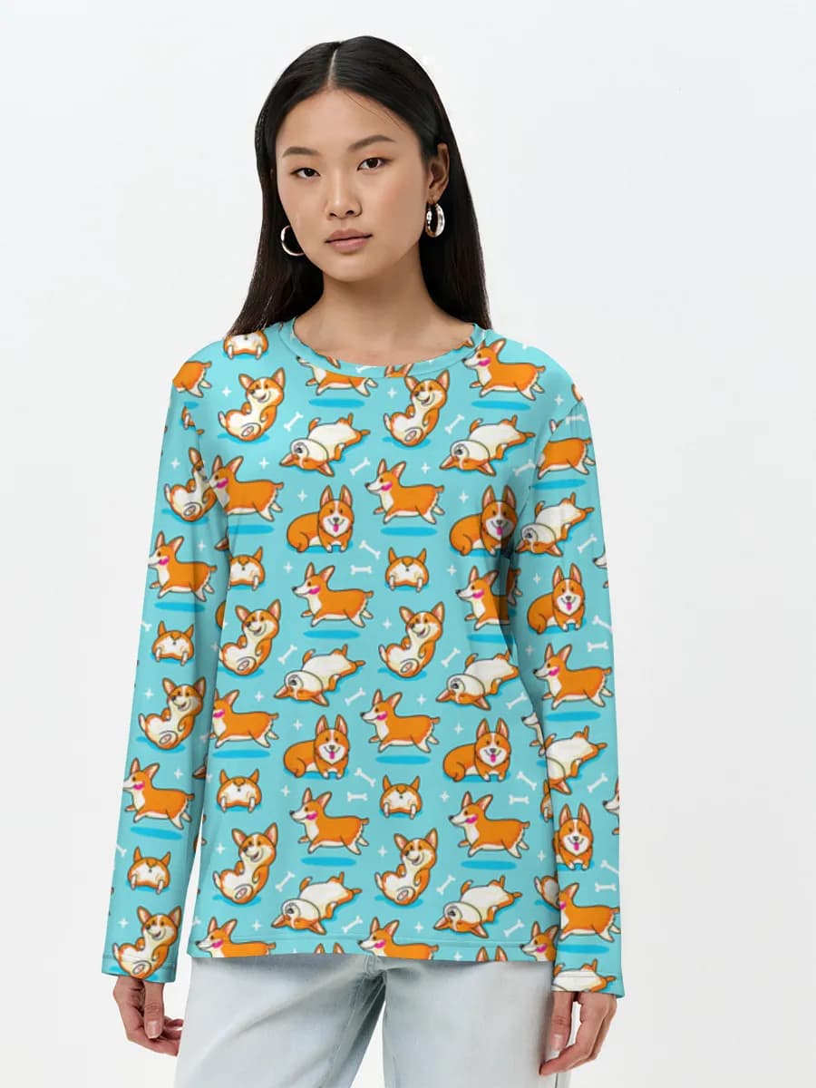 Women's long sleeve shirt. Cotton