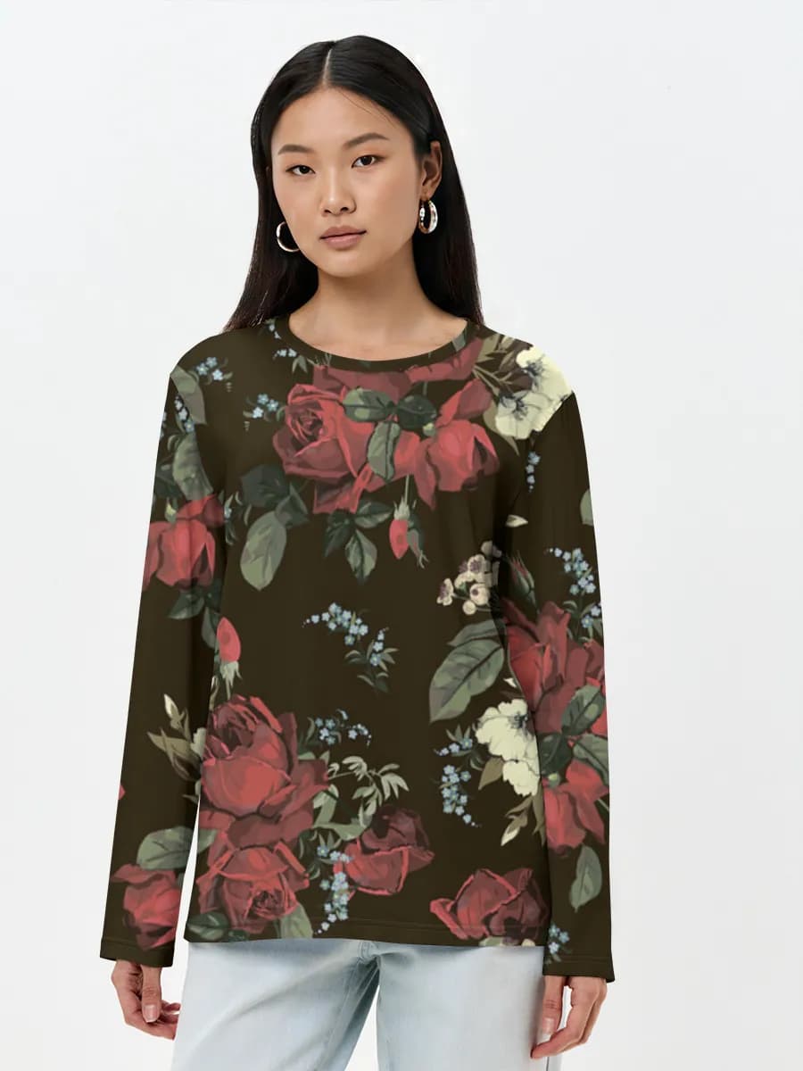 Women's long sleeve shirt. Cotton