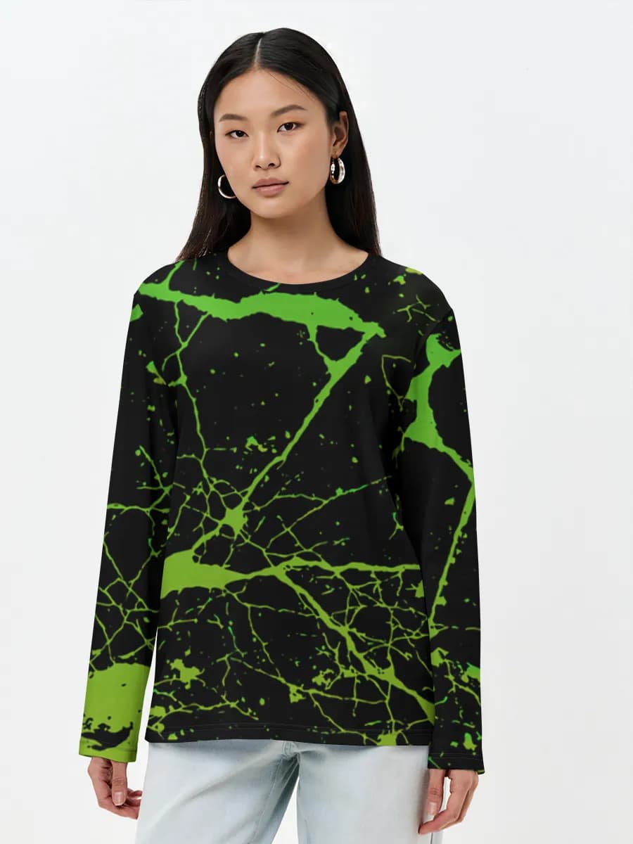 Women's long sleeve shirt. Cotton