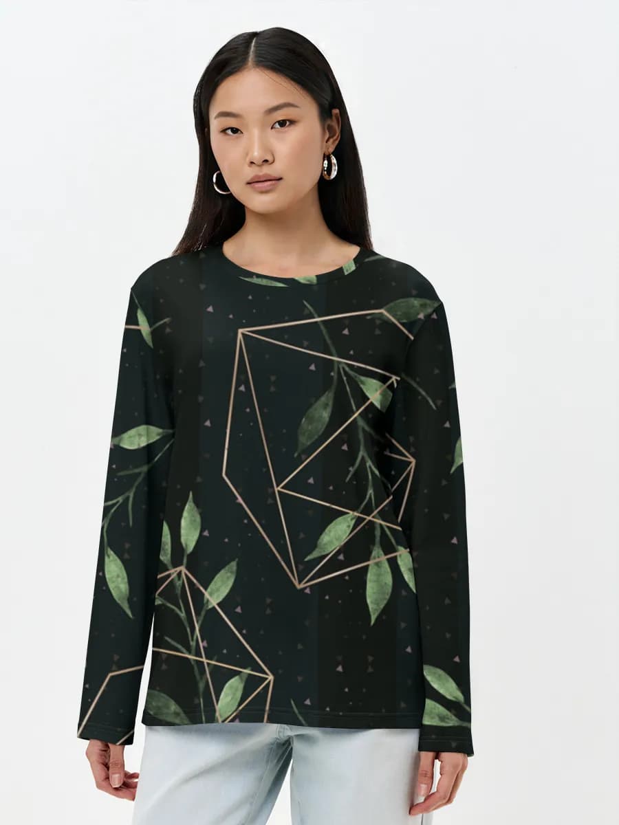 Women's long sleeve shirt. Cotton
