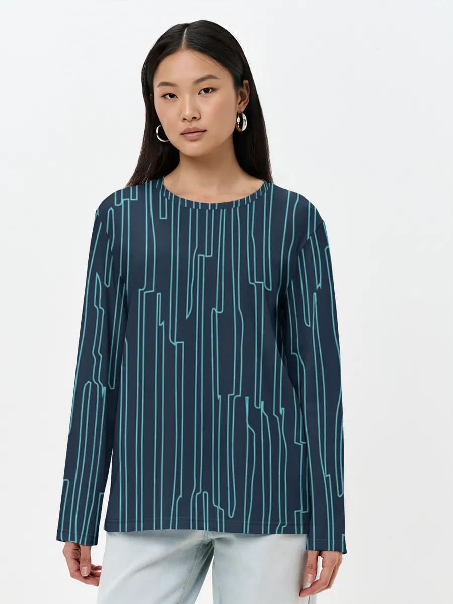 Women's long sleeve shirt. Cotton