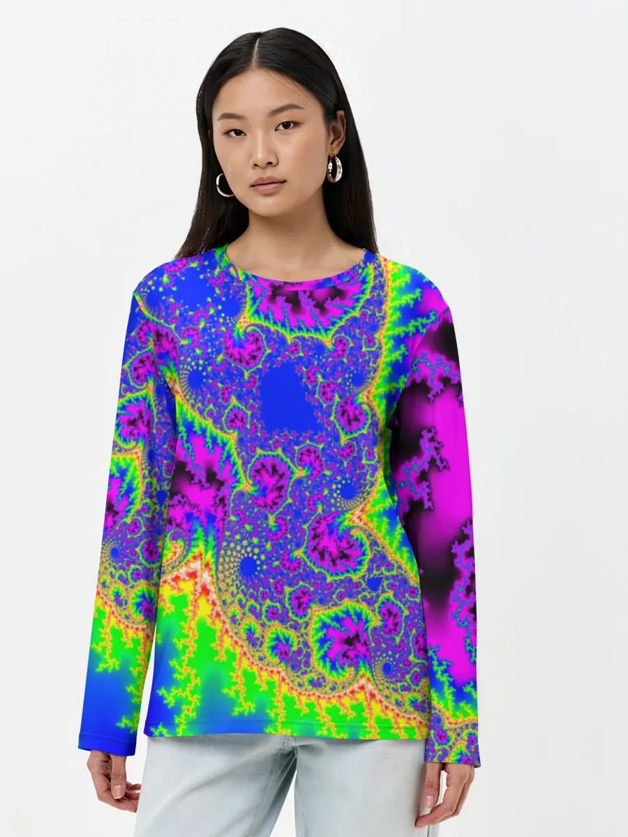Women's long sleeve shirt. Cotton